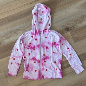 Chaser Girls’ Tie Dye Strawberry Hoodie